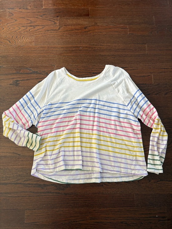 Boden Tops - Rainbow Striped Tee